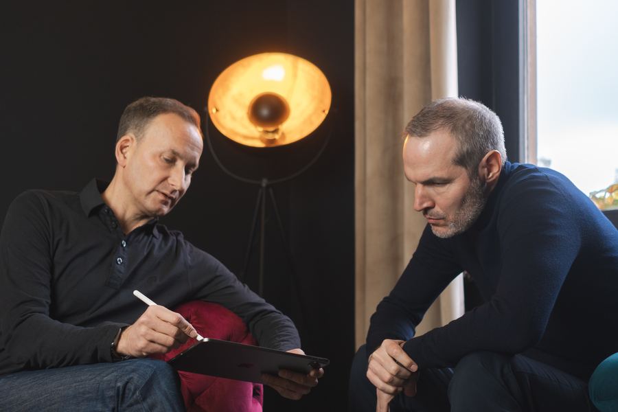 Pierre Bosch, Mentor für Unternehmer, im Sparring mit einem Klienten